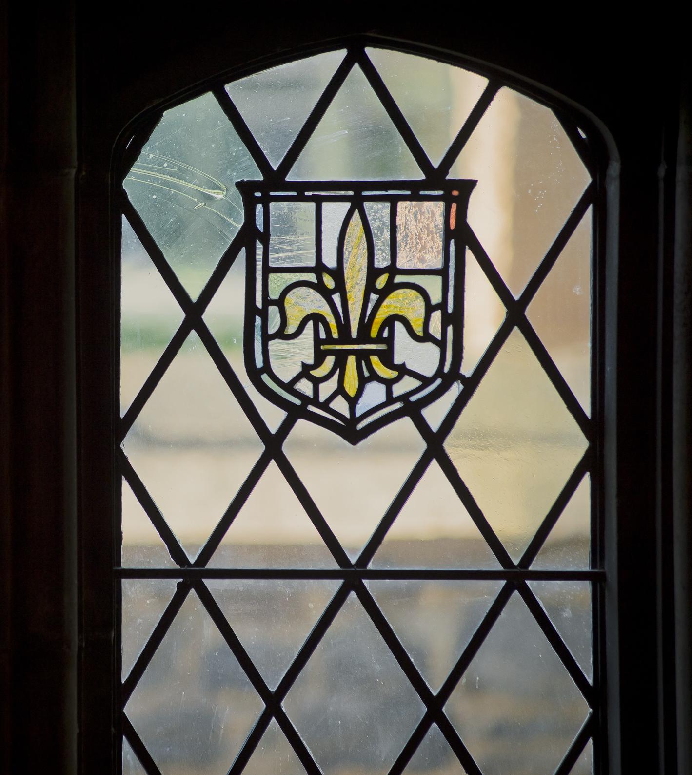 Stained Glass Castle Window